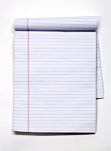 Blank notepad